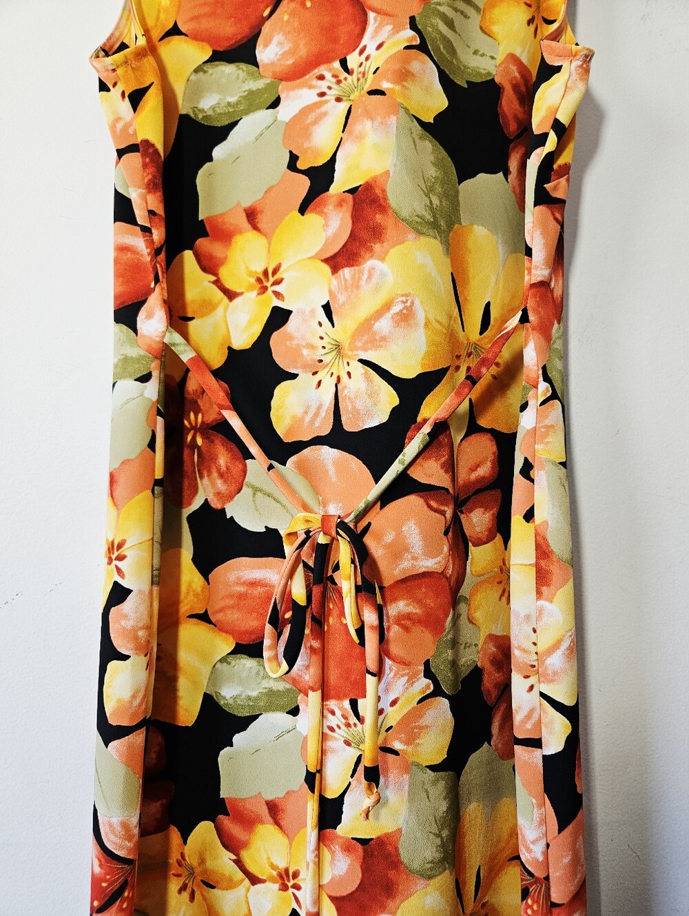 Vintage 90s Jessica Tropical Floral Maxi Dress Size 8 Y2K Slip Dress - Picture 6 of 7